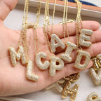 Initial Necklace 18K Waterproof