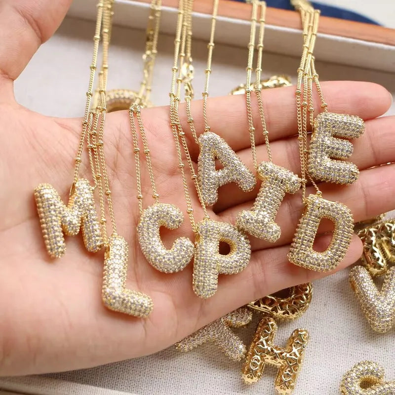 Initial Necklace 18K Waterproof