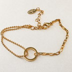 Layered Circle Bracelet 18K Waterproof