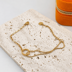 Layered Circle Bracelet 18K Waterproof