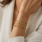 Layered Circle Bracelet 18K Waterproof