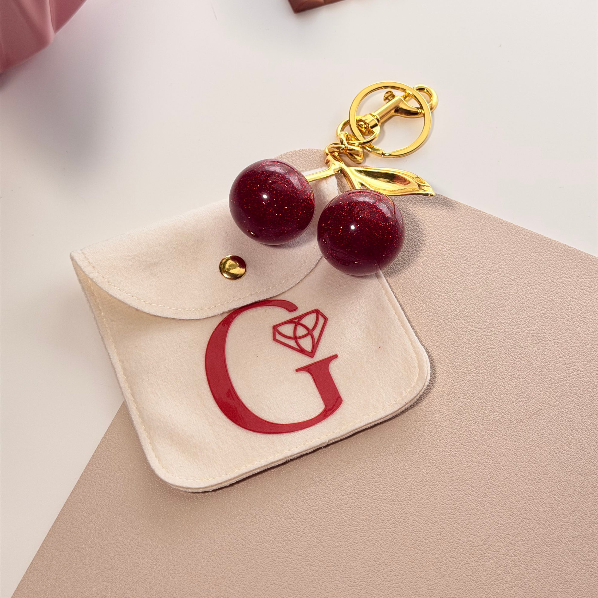 Cherry Bag Charm Waterproof