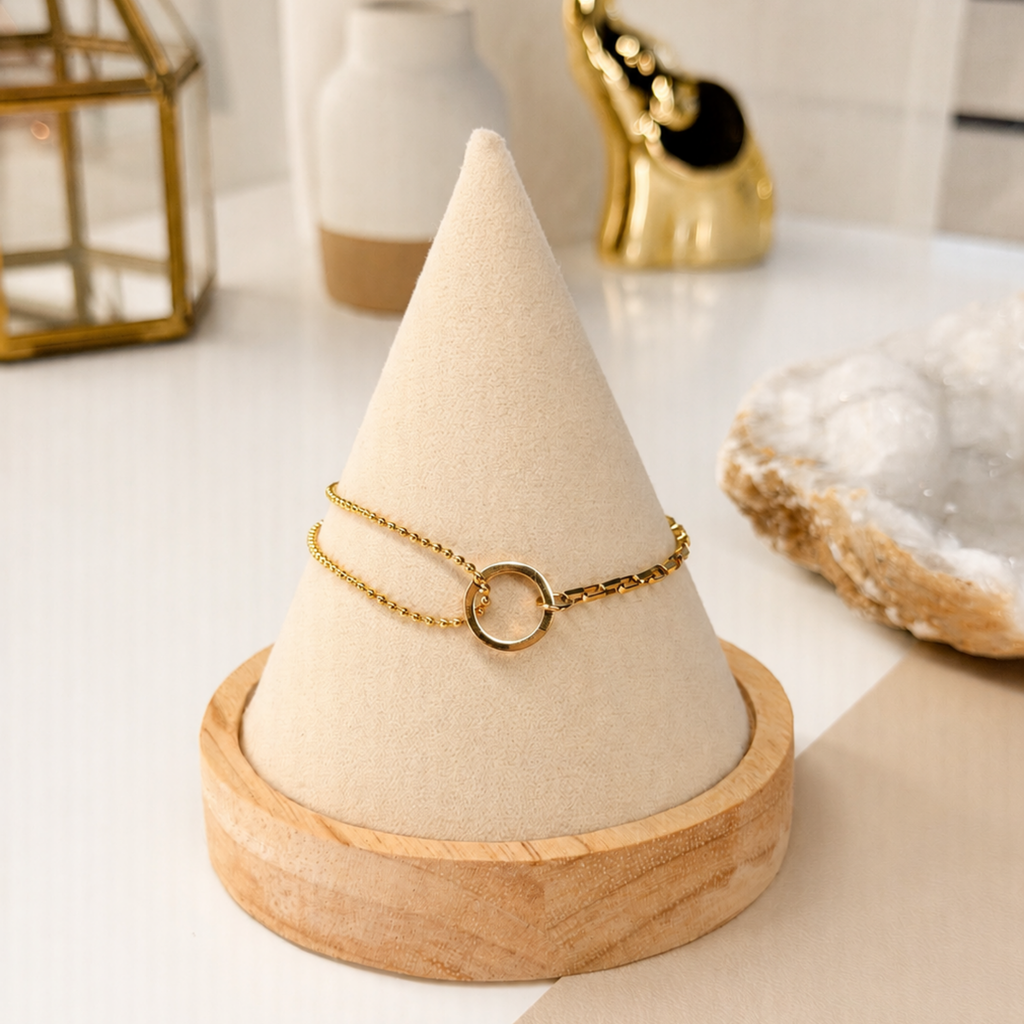 Layered Circle Bracelet 18K Waterproof