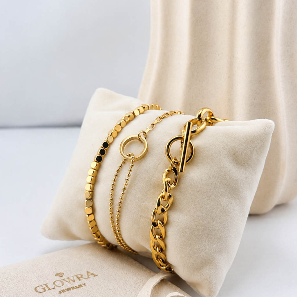 Layered Circle Bracelet 18K Waterproof