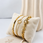 Layered Circle Bracelet 18K Waterproof