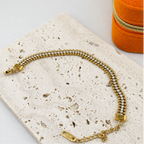 Crystal Bead Bracelet 18K Waterproof
