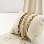 Crystal Bead Bracelet 18K Waterproof