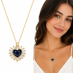 Smiley Heart Necklace 18K Waterproof