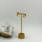 Mini Aros Gruesos Impermeables de Oro 18K