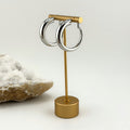 Silver Large Hoop Earrings Waterproof