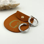 Silver Large Hoop Earrings Waterproof