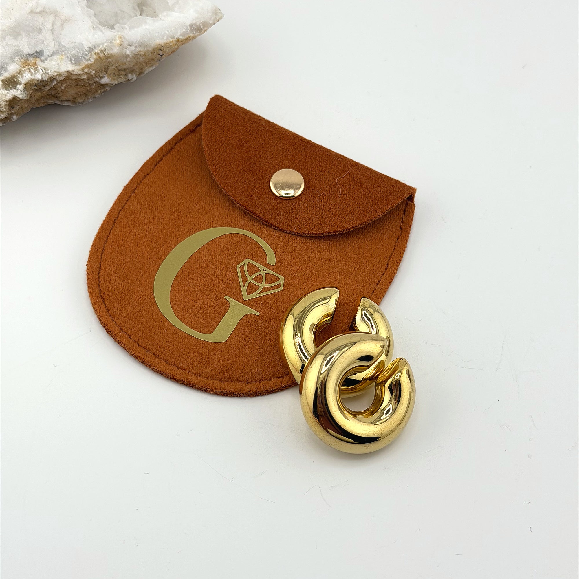 Bold Open Hoop Earrings 18K Waterproof