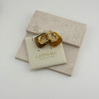 Marina Resin Hoop Earrings 18K Waterproof
