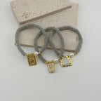 Catholic Medal Pearl Bracelet 18K Waterproof