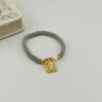 Catholic Medal Pearl Bracelet 18K Waterproof