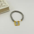 Catholic Medal Pearl Bracelet 18K Waterproof