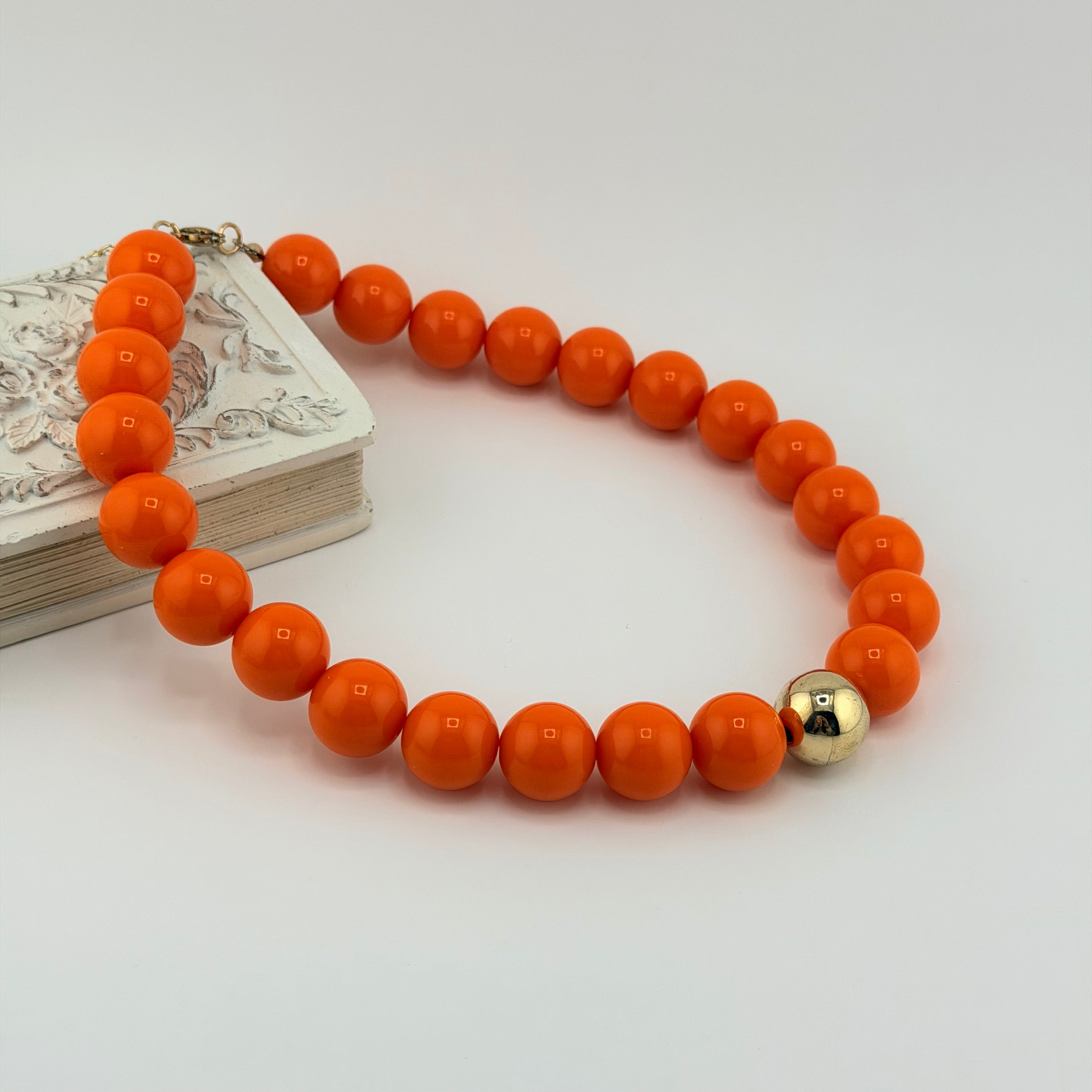Round Bead Necklace Waterproof