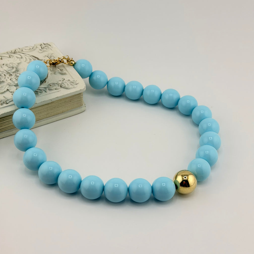 Round Bead Necklace Waterproof