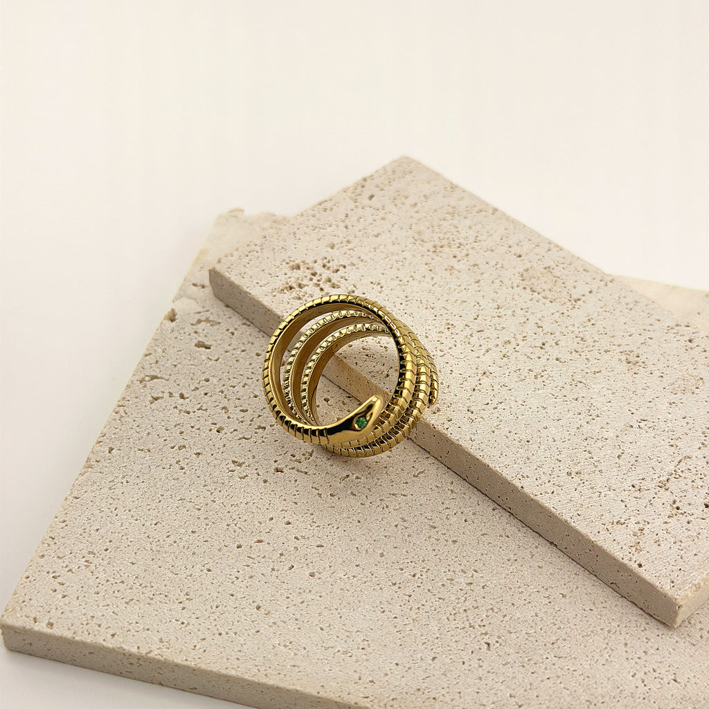 Serpent Wrap Ring 18K Waterproof