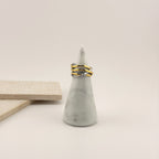 Serpentine Coil Ring 18K Waterproof