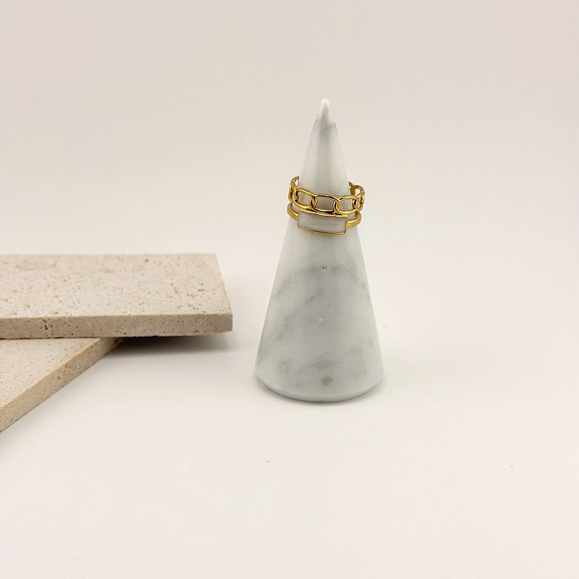 Link Harmony Ring Open 18K Waterproof