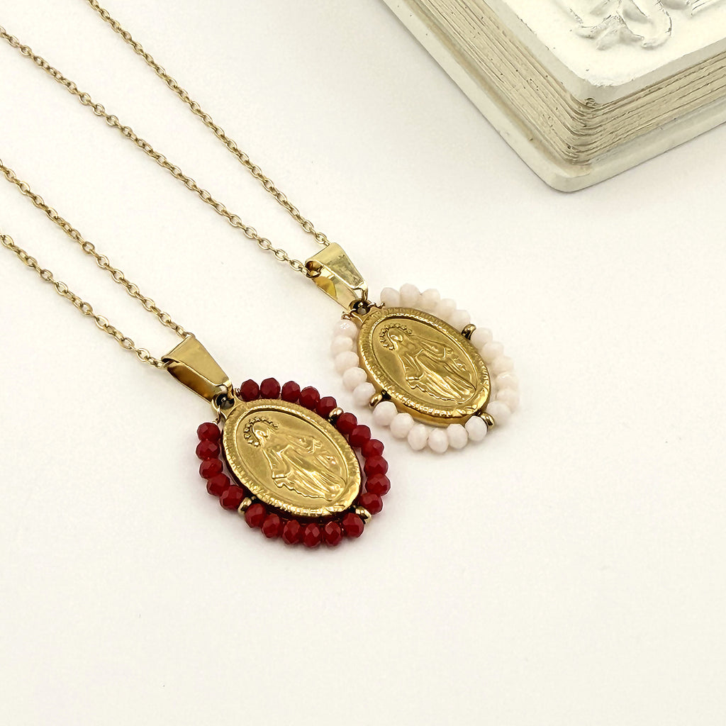 Catholic Saint Medal Necklace 18K Waterproof