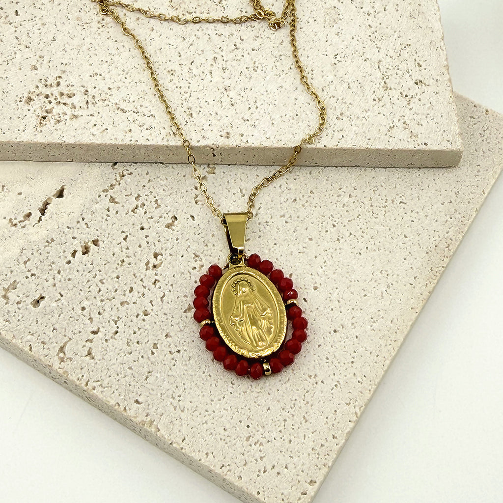 Catholic Saint Medal Necklace 18K Waterproof