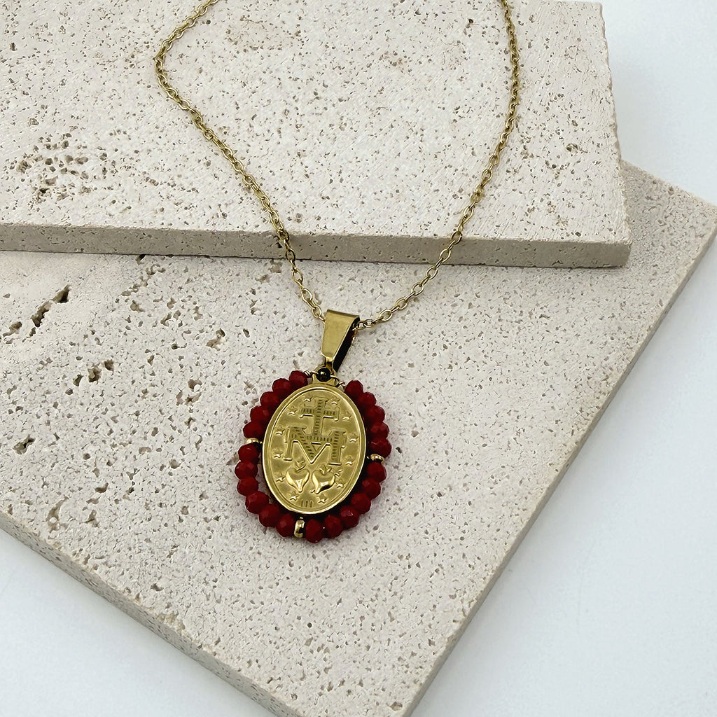 Catholic Saint Medal Necklace 18K Waterproof