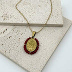 Catholic Saint Medal Necklace 18K Waterproof
