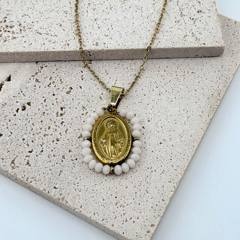 Catholic Saint Medal Necklace 18K Waterproof