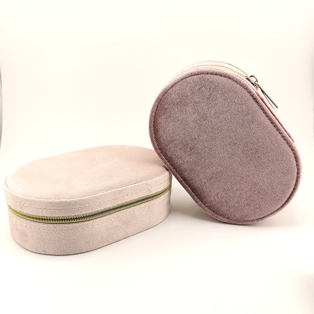 Velvet Oval Jewelry Travel Case