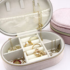 Velvet Oval Jewelry Travel Case