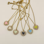 Smiley Heart Necklace 18K Waterproof