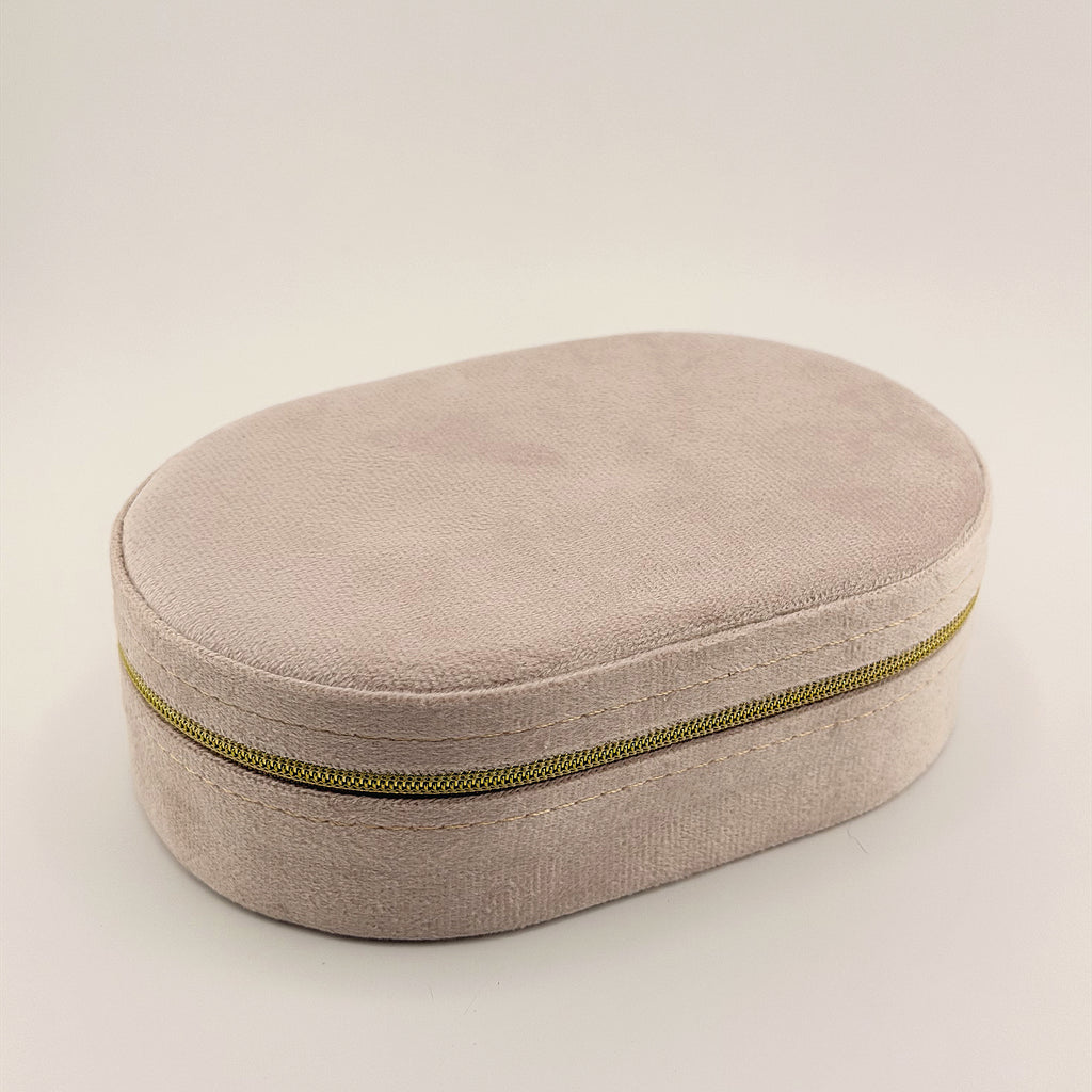 Velvet Oval Jewelry Travel Case