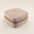 Velvet Square Jewelry Travel Case