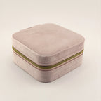 Velvet Square Jewelry Travel Case
