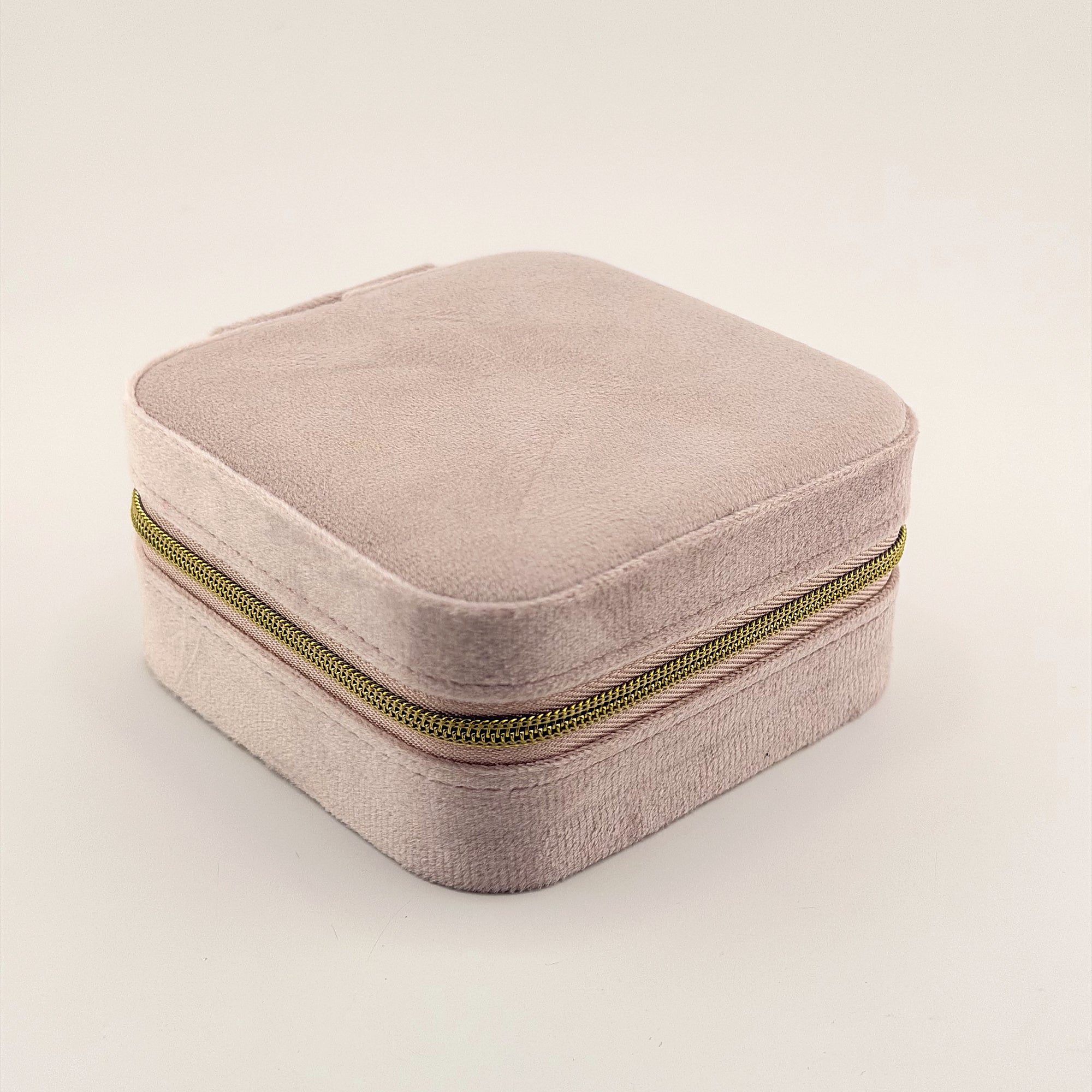 Velvet Square Jewelry Travel Case