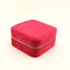 Velvet Square Jewelry Travel Case