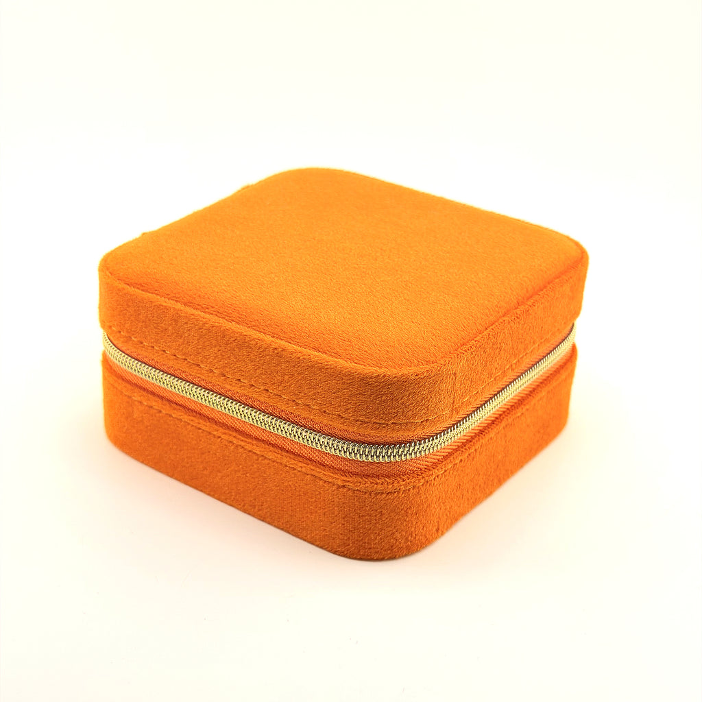 Velvet Square Jewelry Travel Case