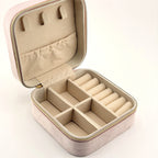 Velvet Square Jewelry Travel Case