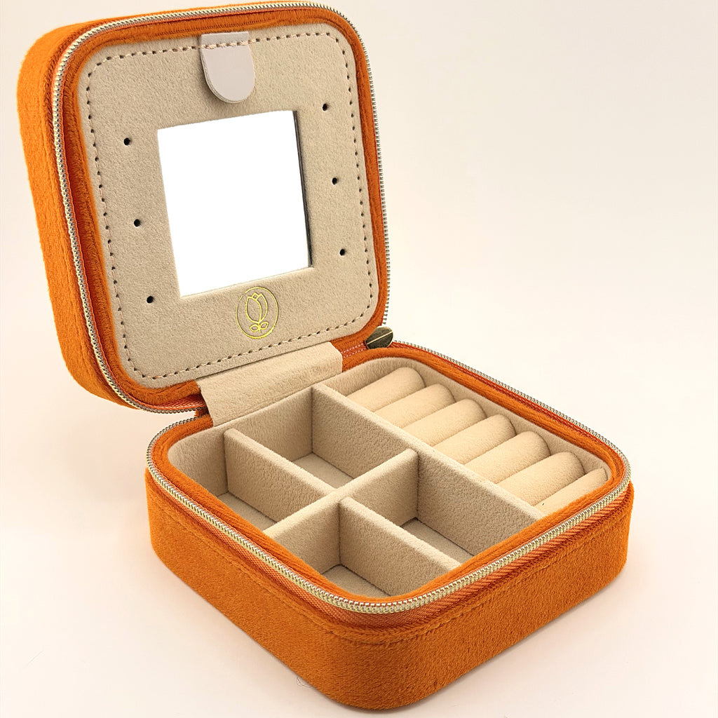 Premium Square Jewelry Travel Case