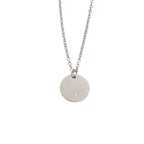 Personalized Round Charm Necklace 18K Waterproof