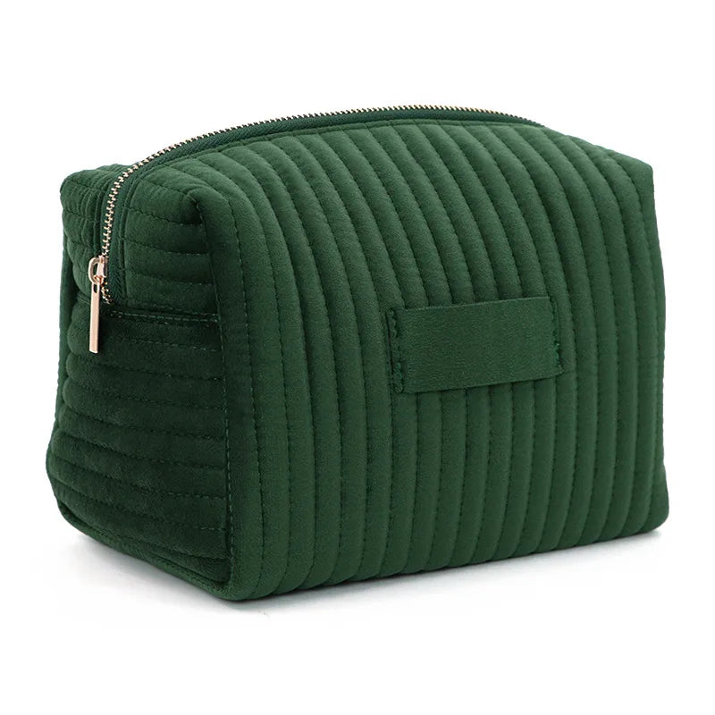 Personalized Ribbed Cosmetic Bag Small