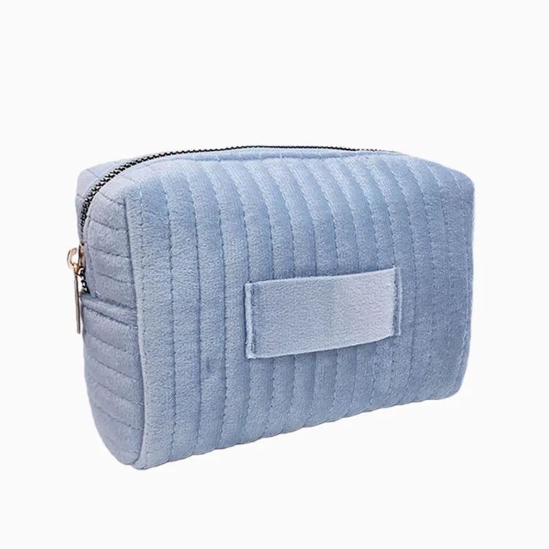 Personalized Ribbed Cosmetic Bag Small