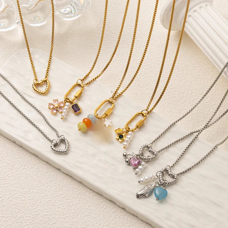 Charm Necklace 18K Waterproof