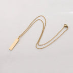 Personalized Bar Necklace 18K Waterproof