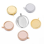 Personalized Round Locket Pendant 18K Waterproof