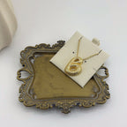Pavé Initial Necklace 18K Waterproof