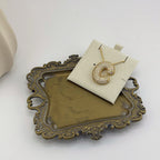 Pavé Initial Necklace 18K Waterproof