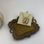 Pavé Initial Necklace 18K Waterproof
